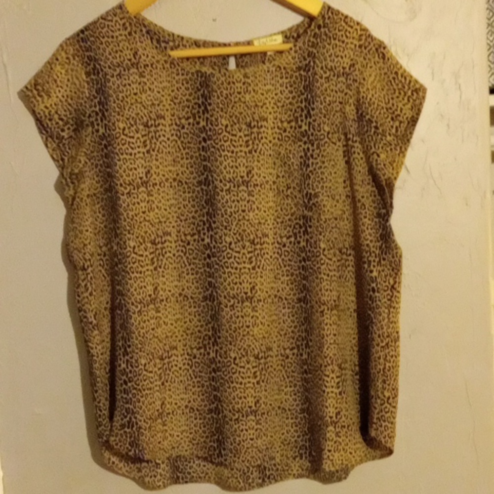 Leopard print blouse